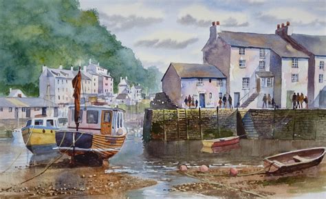 Polperro in Cornwall by Terry Harrison Watercolor Painting Techniques ...