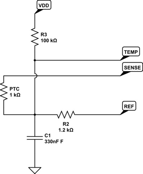 microcontroller - PTC Thermistor - Schematic Analysis - Electrical ...