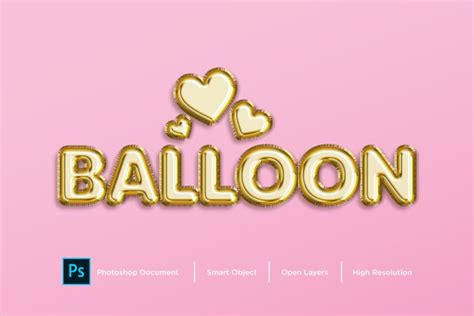 Balloon Text Effect Design Photoshop Layer Style (1032584)