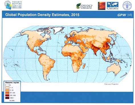 World Population Density Map