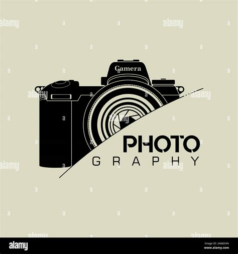 SLR Camera Photography Logo icon vector design Stock Photo - Alamy