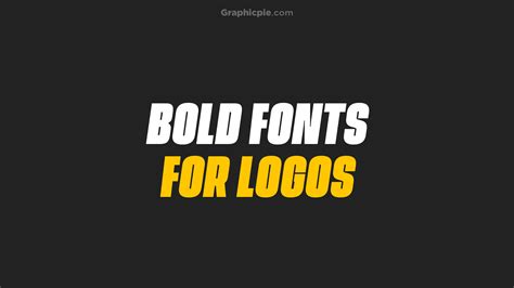 Best Bold Fonts For Logos - Graphic Pie