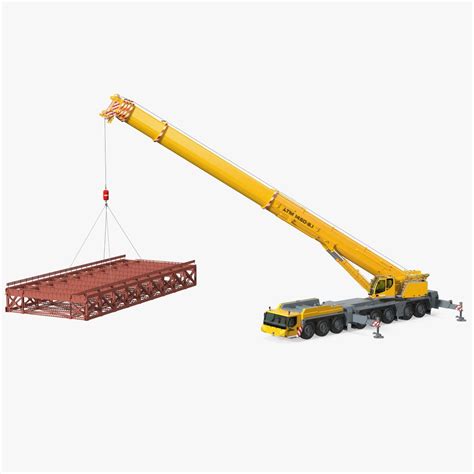 Mobile Crane Liebherr With Load 3D Model $179 - .3ds .blend .c4d .fbx ...