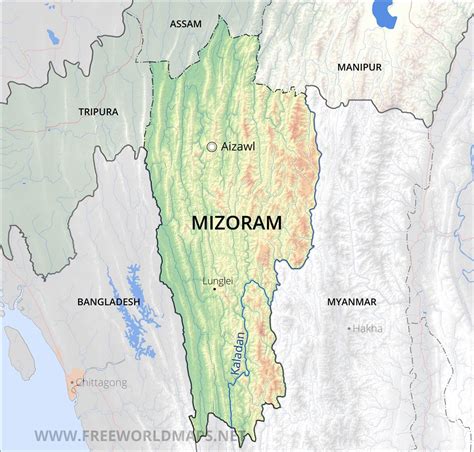 Mizoram Maps