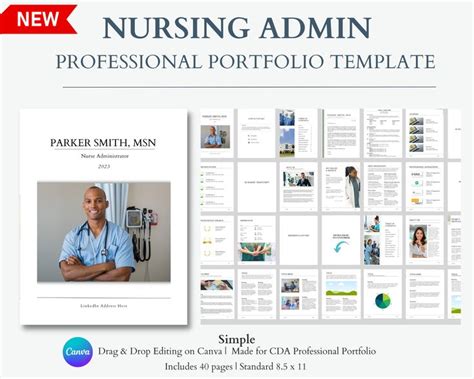 Nursing Portfolio Template Nursing Professional Portfolio - Etsy in ...