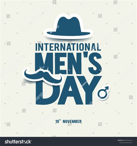 Vector Illustration International Mens Day Poster Stock Vector (Royalty ...