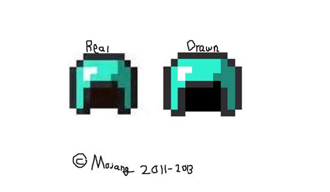 Diamond Helmet Minecraft redraw (prize 1 of 2) by DaFlame12 on DeviantArt