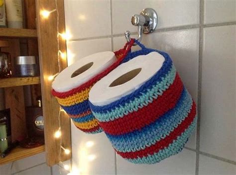 Crochet Toilet Paper Holder: Tutorial And Ideas