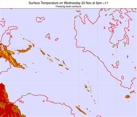 Solomon Islands Surface Temperature on Thursday 01 Apr at 5pm SBT