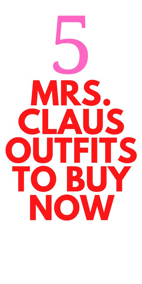 Mrs claus outfit ideas for you – Artofit