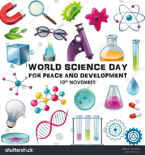 World Science Day Poster Design Stock Illustration 2055698363 ...