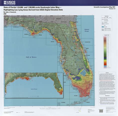 Florida Elevation Map