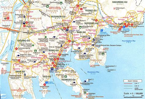 Map Of Busan South Korea In English