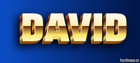 David Text Effect and Logo Design Name