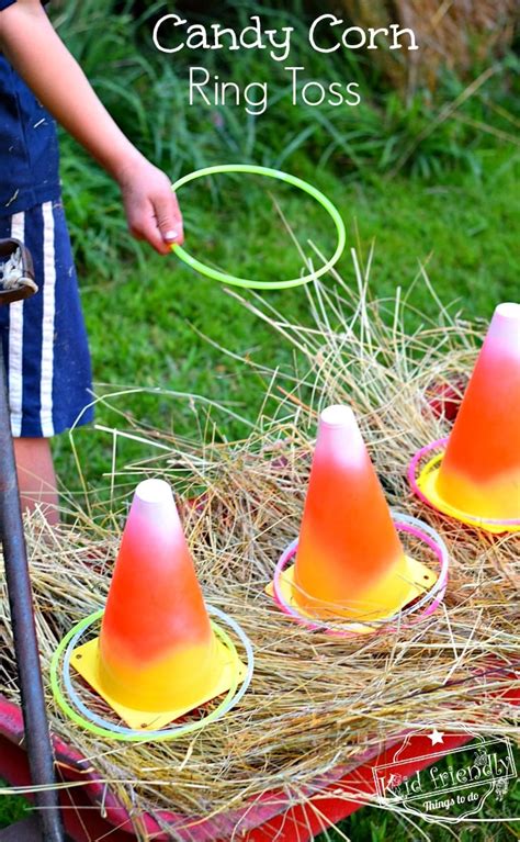 Easy DIY Candy Corn Ring Toss with Glow Necklaces for a Fun Fall ...