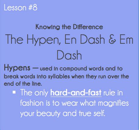 Good Grammar Is . . . : Dashes & the Hyphen – The Simply Luxurious Life®