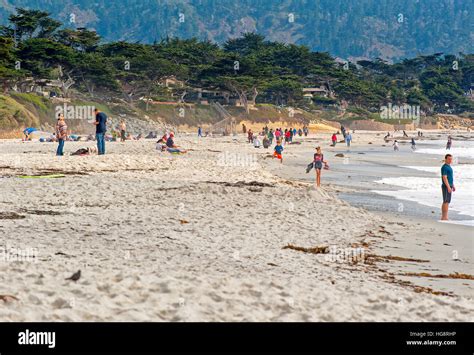 Beautiful beach in Carmel by the sea Stock Photo - Alamy