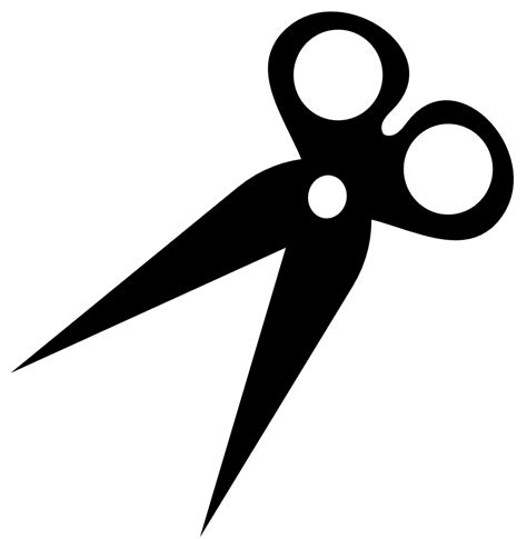 OnlineLabels Clip Art - Scissors Silhouette