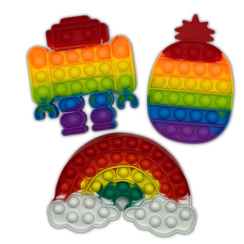 Rainbow Pop It Fidget | Pop It Fidget Toy Shop Australia – The Sensory ...