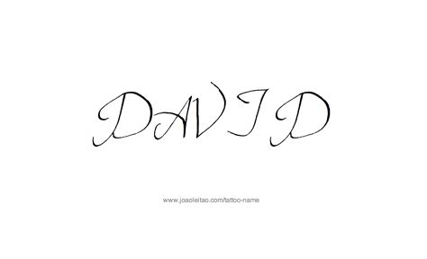 David Name Tattoo Designs