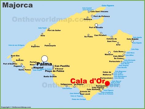 Cala d'Or location on the Majorca map - Ontheworldmap.com