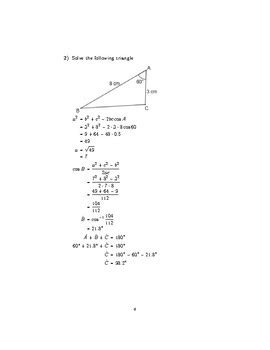 Cosine Rule by Mathamaniacs | TPT