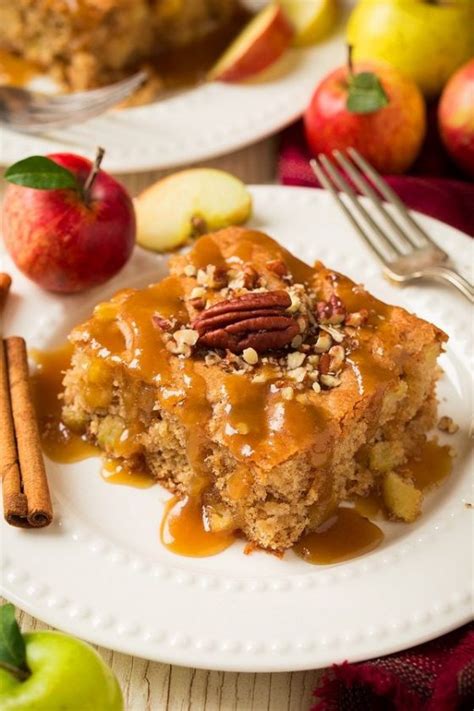 Apple Cake (with Caramel Sauce) - Cooking Classy