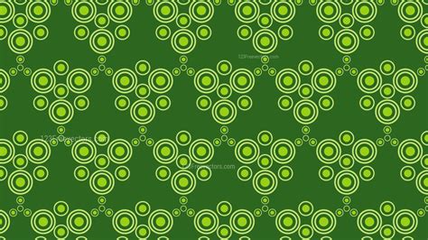 Green Geometric Circle Pattern