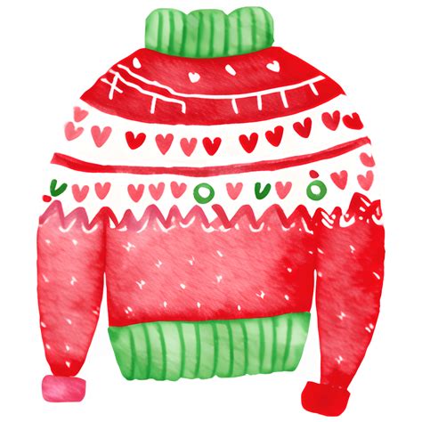 Warm and Festive Christmas Sweater Clipart Design · Creative Fabrica