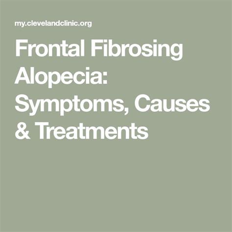 Frontal Fibrosing Alopecia: Symptoms, Causes & Treatments | Alopecia ...