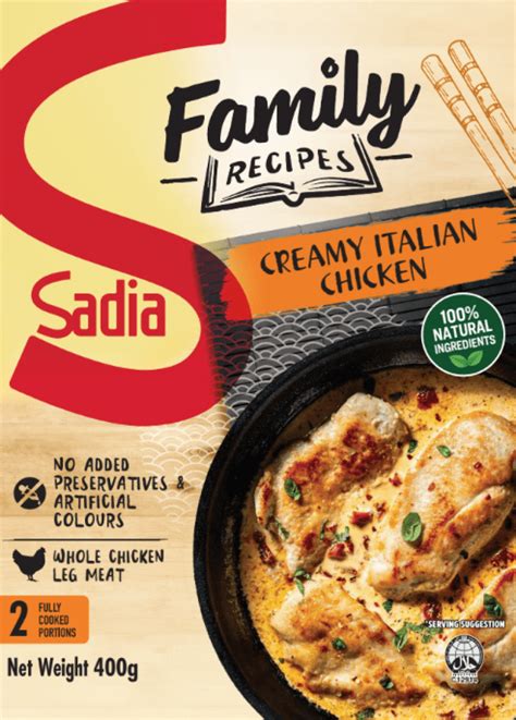 Buy Fully-cooked, Sadia Creamy Italian Chicken Online | Sadia Singapore