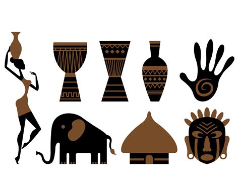 African Symbols Vector | free vectors | UI Download