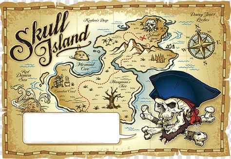 Skull Island Map Drawing