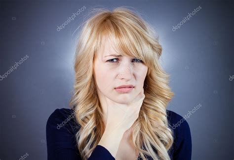 Woman with disgust face Stock Photo by ©atholpady 43521865