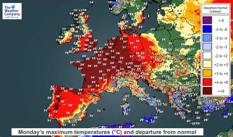 Heat Map Of Europe Today - United States Map