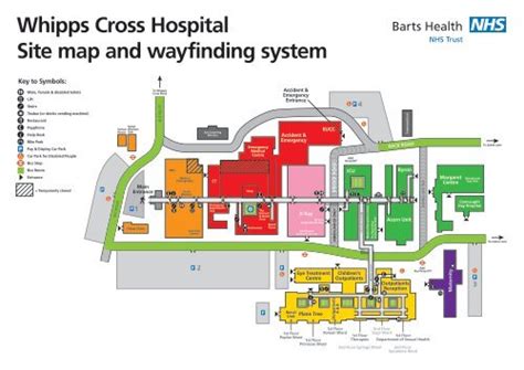 Whipps Cross Hospital Site map and wayfinding system