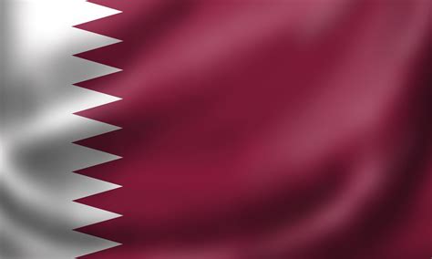 National Flag of Qatar. 3D rendering waving flag High quality image ...