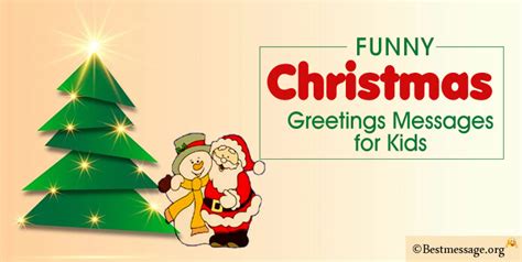 Funny Christmas Messages for Kids – Wishes & Greetings