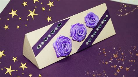 DIY paper crafts idea. How to make gift box at home. Gift box tutorial.