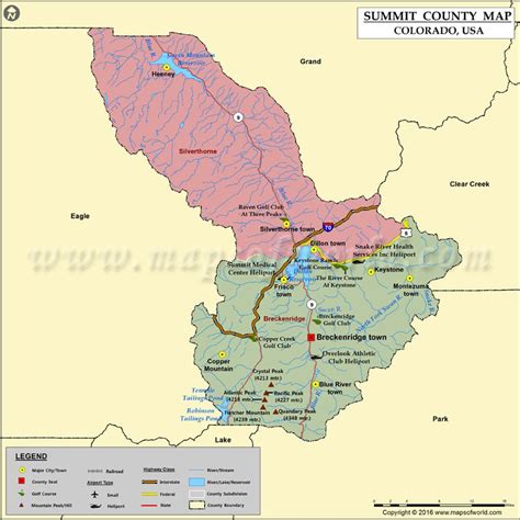 Summit County Colorado Map - Alvina Margalit