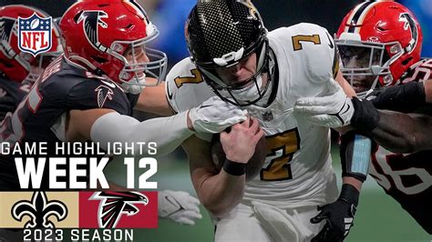 New Orleans Saints vs. Atlanta Falcons Game Highlights | NFL 2023 Week ...