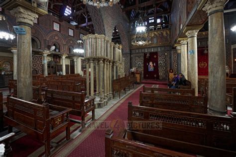 travel4pictures | The Hanging Church, Coptic Cairo | interior shot of ...