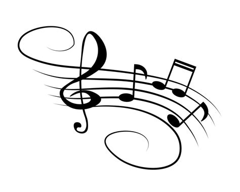 Musical notes and symbols, with curves and curls 4717727 Vector Art at ...