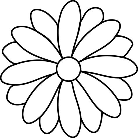 Flat thin line flower design. 24827094 Vector Art at Vecteezy