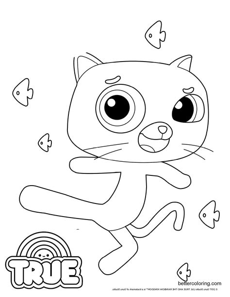 True Rainbow Kingdom Coloring Pages