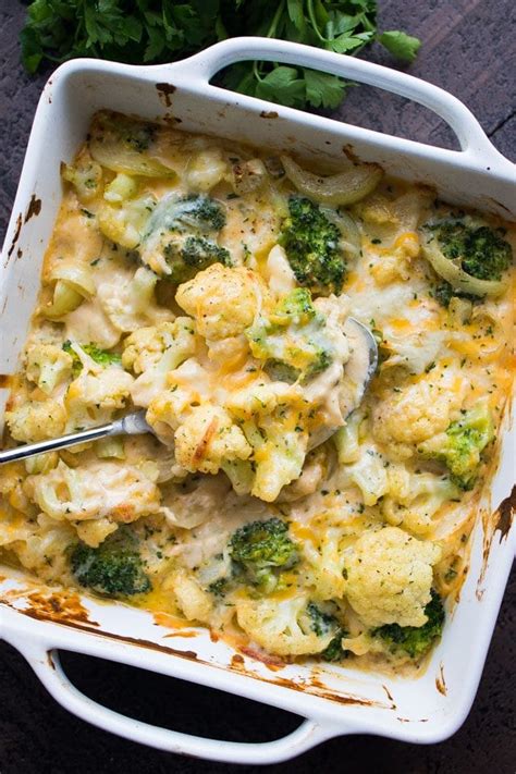 Cauliflower Broccoli Bake - Diethood