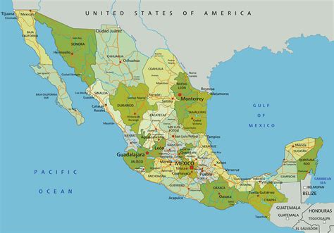 Map Of Mexico Mexico Map Political Map Map | Images and Photos finder