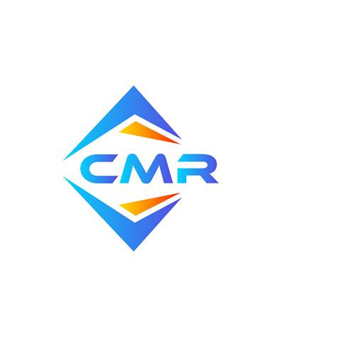 CMR abstract technology logo design on white background. CMR creative ...