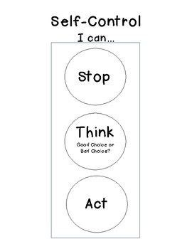 Great visual to help young kids understand self control. You can let ...