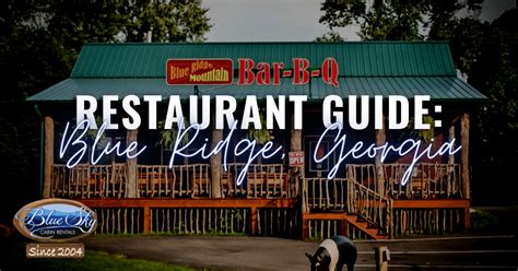 Blue Ridge, Georgia Restaurant Guide